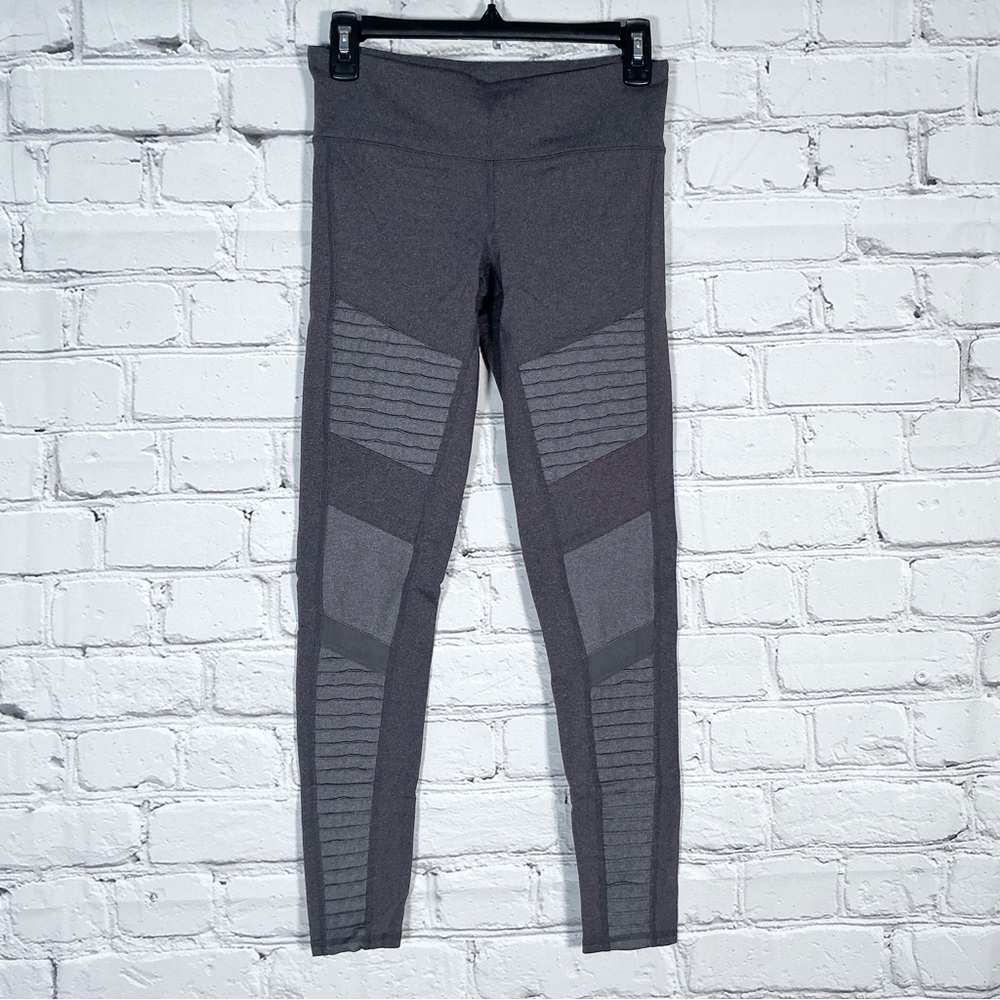 ALO Yoga Moto Leggings Gray Size Small